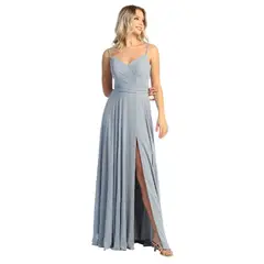 UNIQUE - VESTIDO DE FIESTA LARGO GASA L1711Y SIENA - Siena