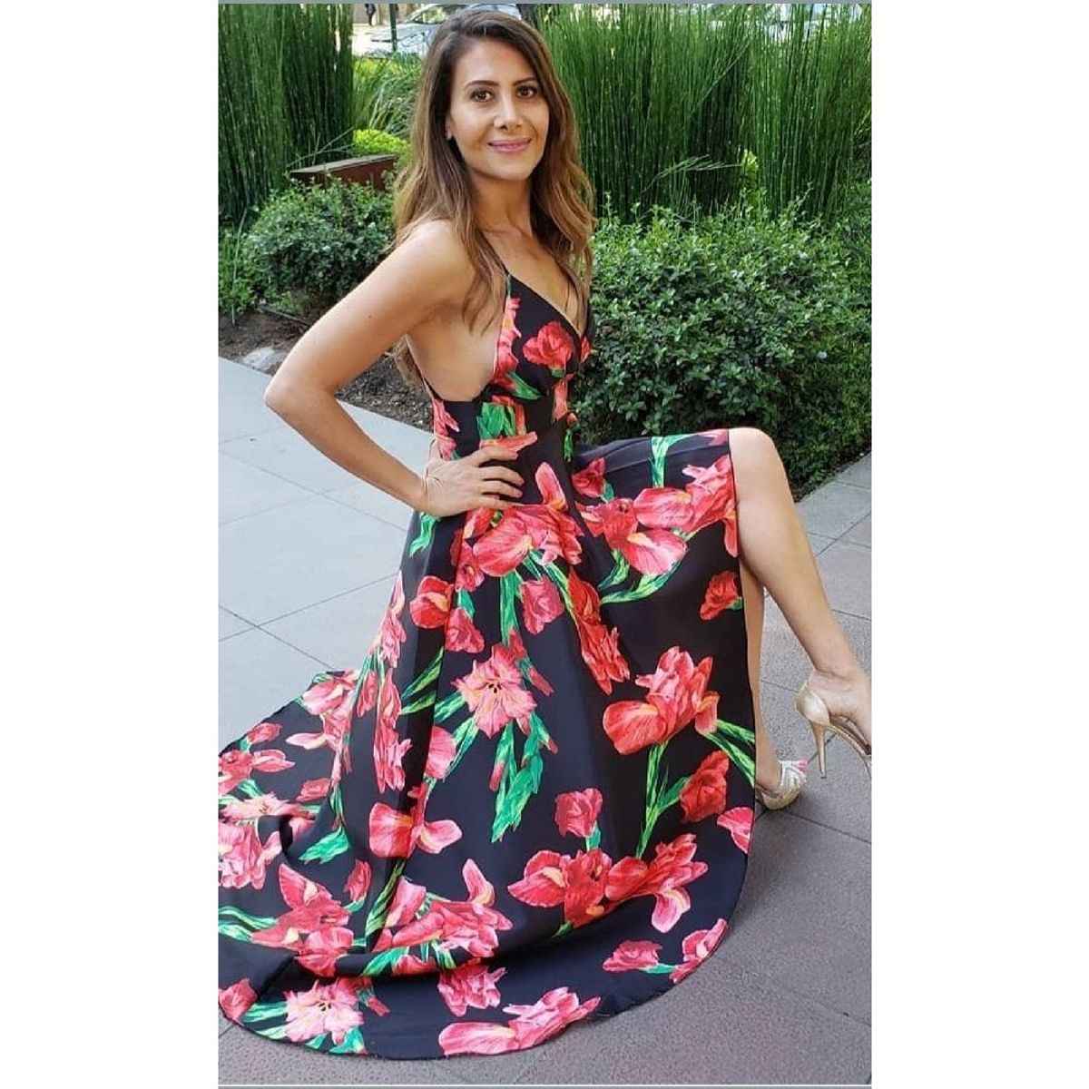 UNIQUE - VESTIDO CORTO LARGO CL47551 ESTAMPADO - Multicolor