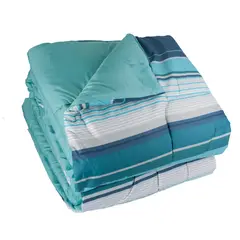 ANDES - PLUMON MICROFIBRA RAYA TURQUESA 1.5 PLAZA