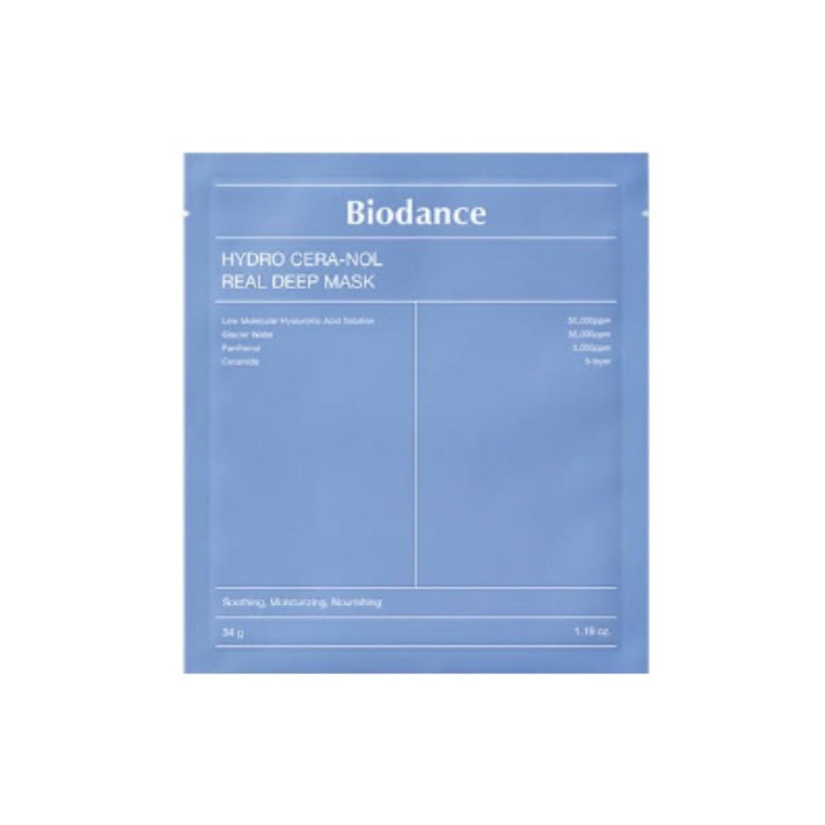 BIODANCE - Mascarilla hidrogel Biodance con efecto calmante refrescante