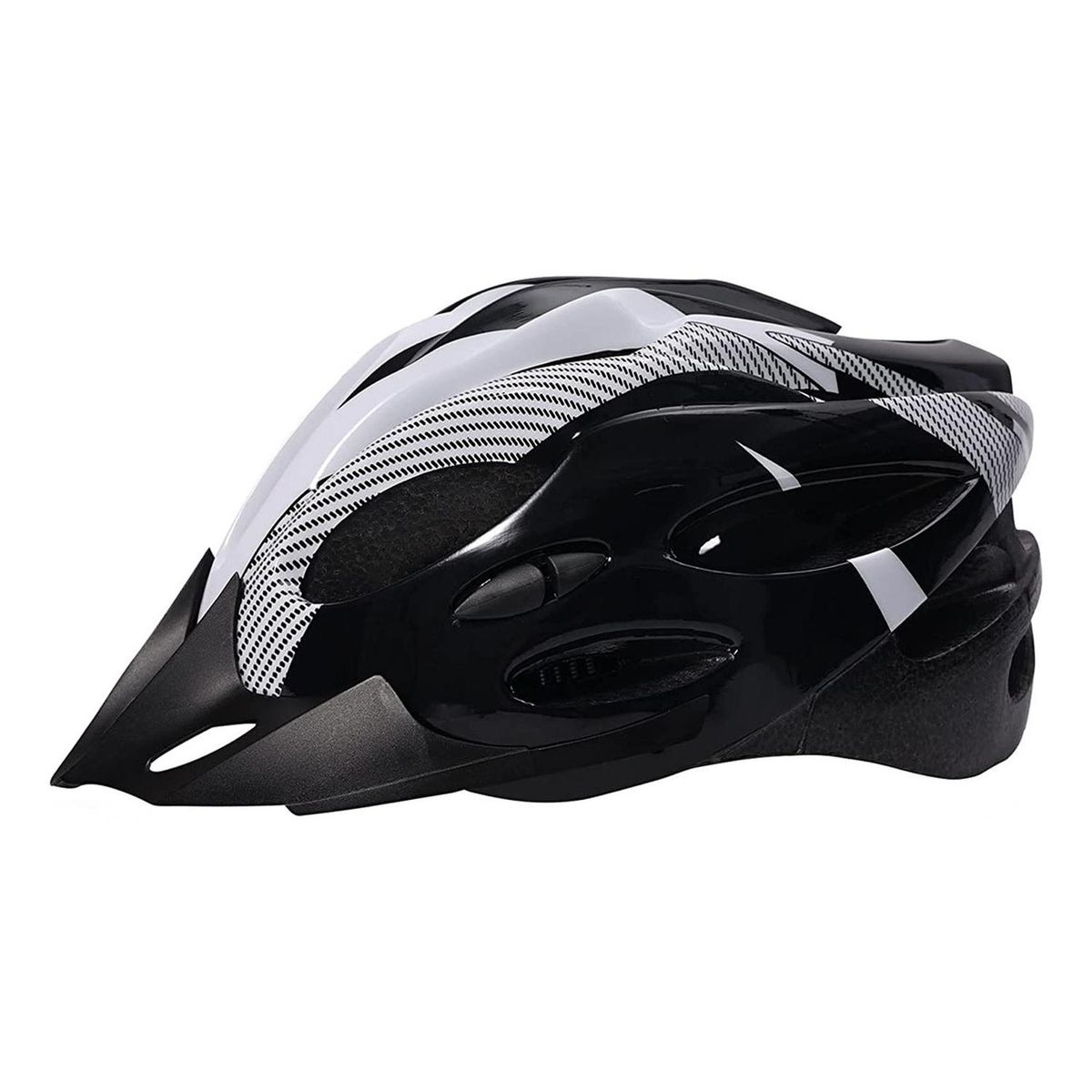 IMPORTCLICK - Casco Blanco Bicicleta Profesional Full Seguridad Luz - Blanco