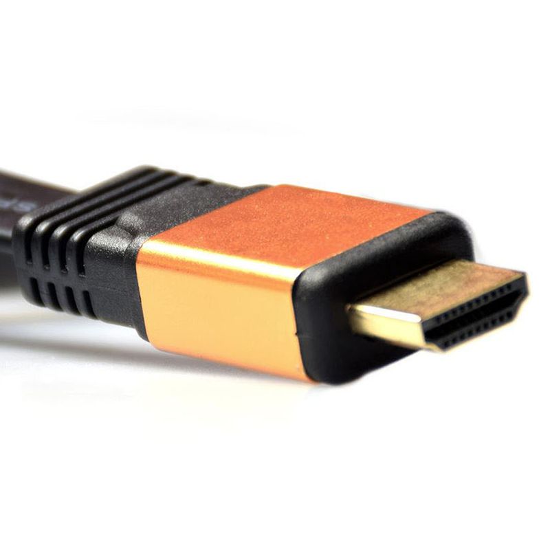 GENERICO - CABLE HDMI 10 MTS. M/M, PLANO, CONEC. BAÑO ORO