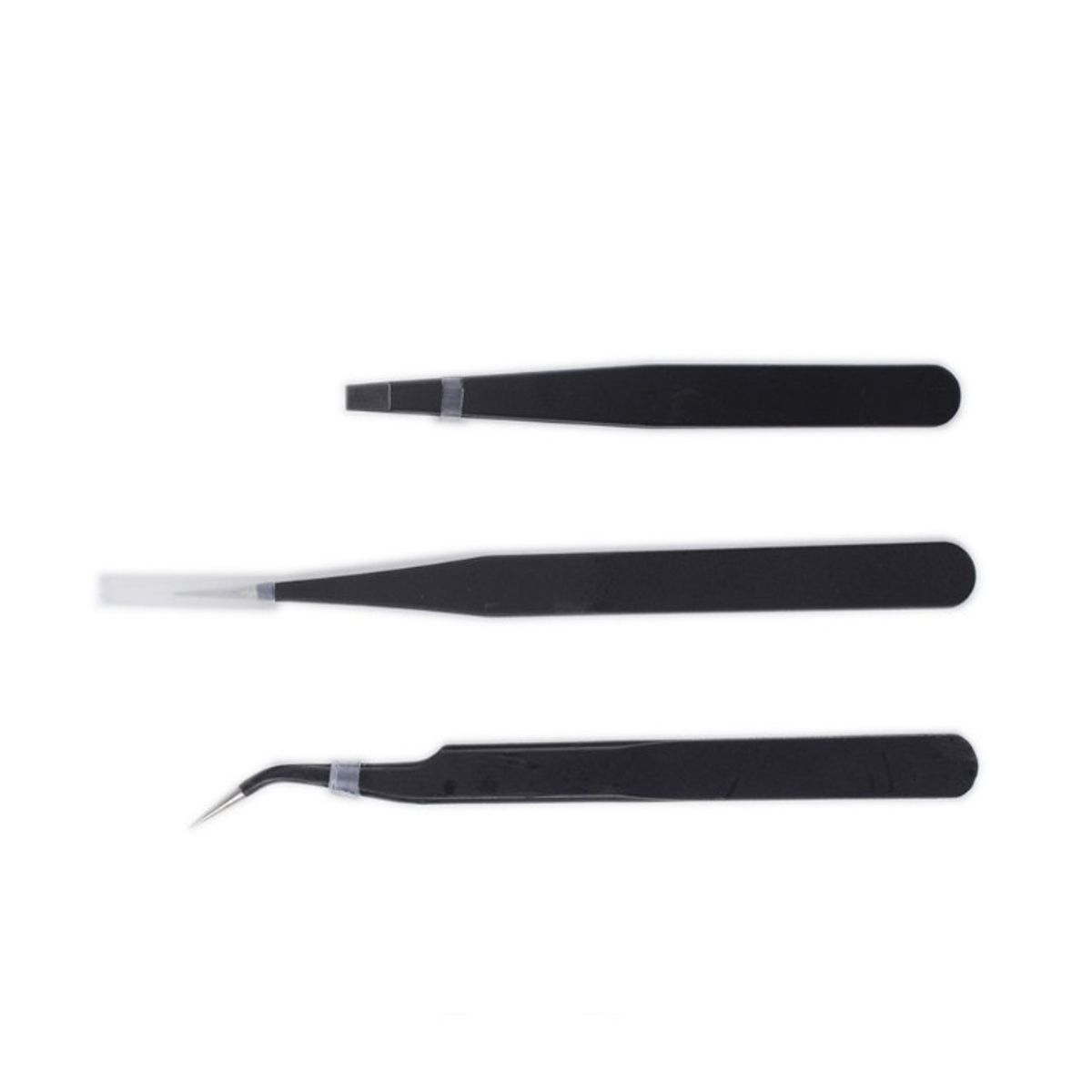 LATINA - LATINA 27205 SET OF 3 PROFESSIONAL STAINLESS STEEL TWEEZERS