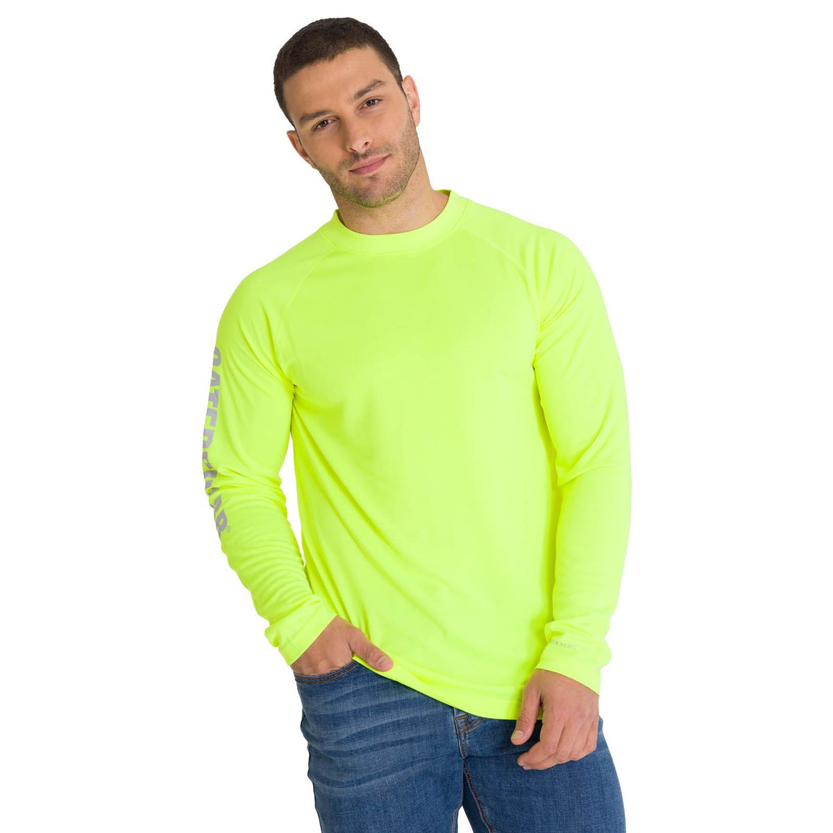 CAT - Polera Lightweight Cooling Crew Hombre Lima CAT