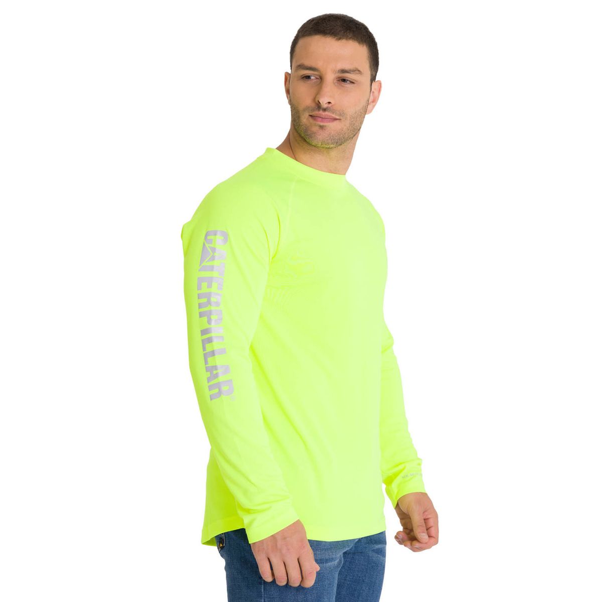 CAT - Polera Lightweight Cooling Crew Hombre Lima CAT