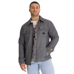 CAT - Chaqueta Insulated Snap Front Hombre Gris Oscura