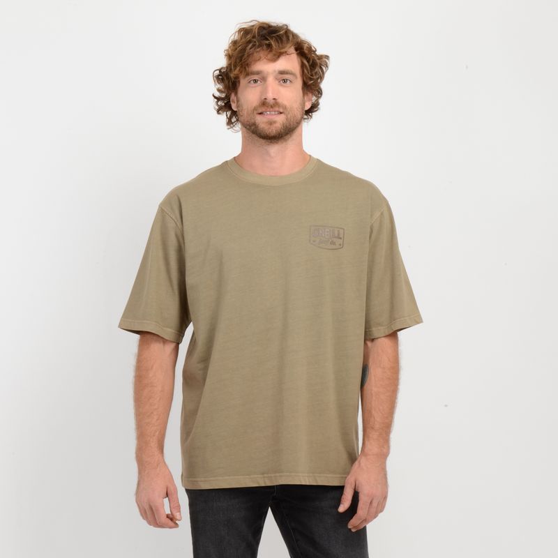 O'NEILL - POLERA MANGA CORTA BARREL HOUSE  CAFÉ CLARO