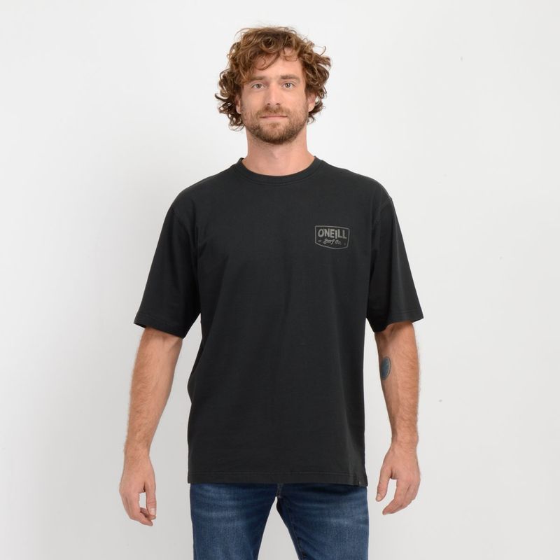 O'NEILL - POLERA MANGA CORTA BARREL HOUSE  NEGRO
