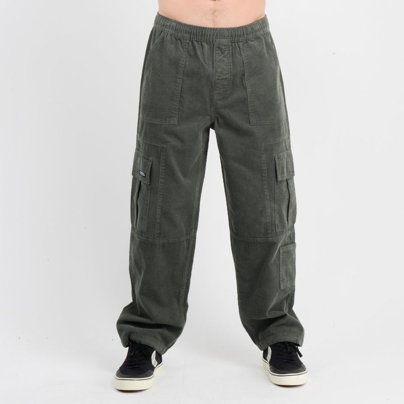 O'NEILL - PANTALON COTELE CARGO SURF VERDE OSCURO