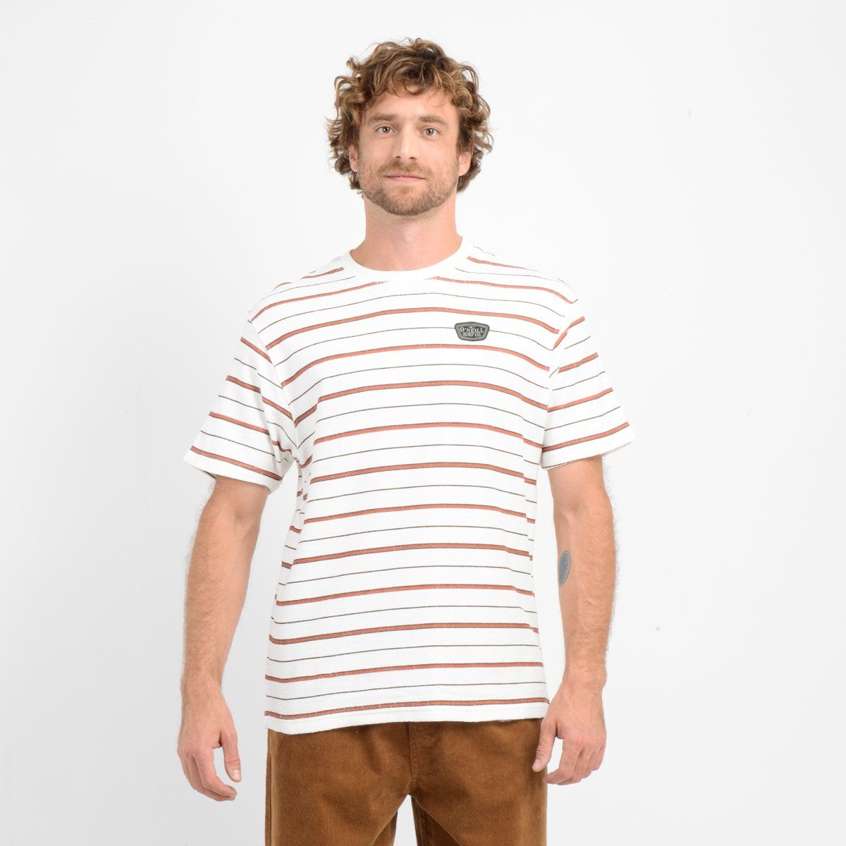 O'NEILL - POLERA MANGA CORTA BOLDER II BEIGE CLARO