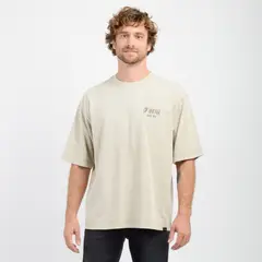 O'NEILL - POLERA MANGA CORTA VISTA BEIGE OSCURO