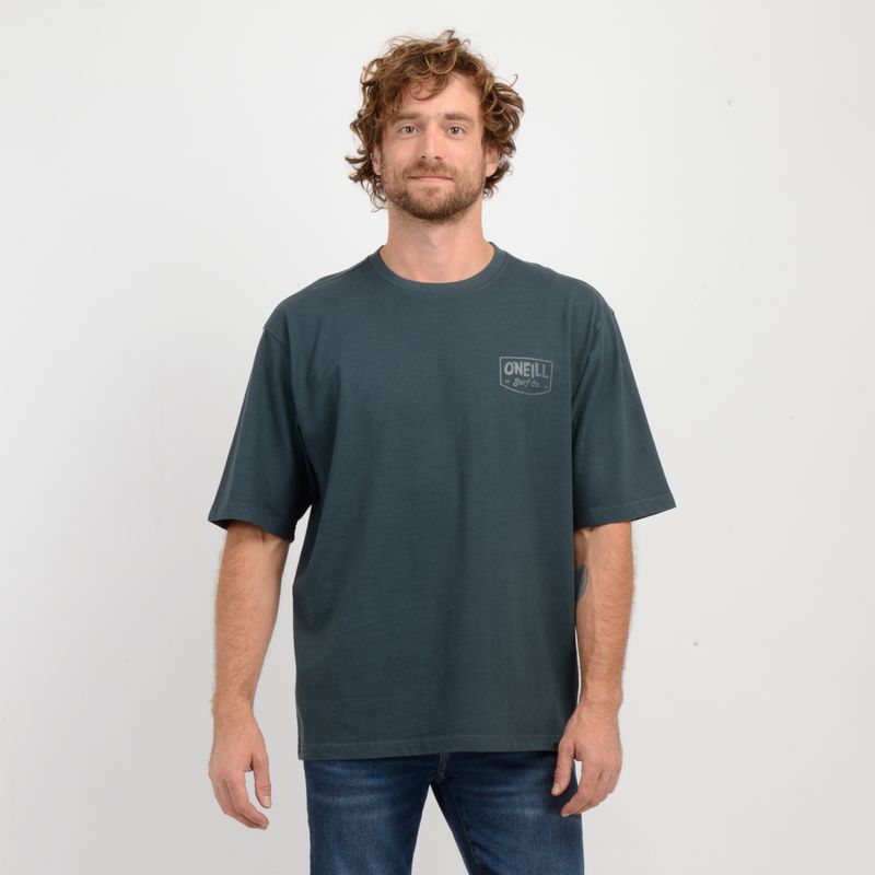 O'NEILL - POLERA MANGA CORTA BARREL HOUSE  VERDE OSCURO