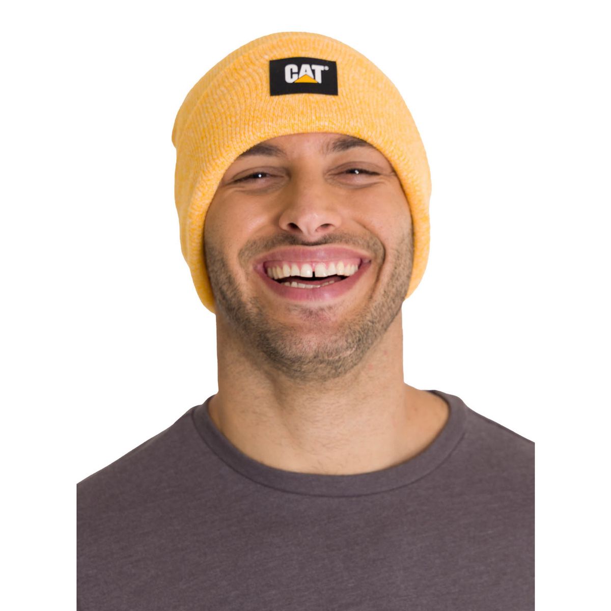 CAT - Gorro Label Cuff Beanie Unisex Amarillo CAT