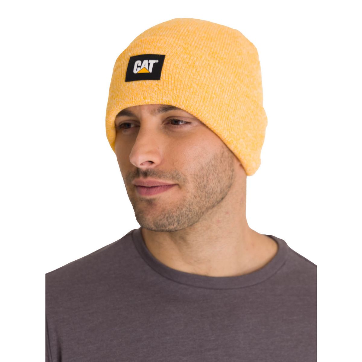CAT - Gorro Label Cuff Beanie Unisex Amarillo CAT