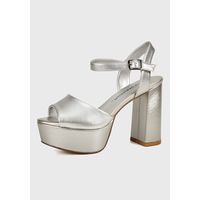 Sandalia Goldie Plateado