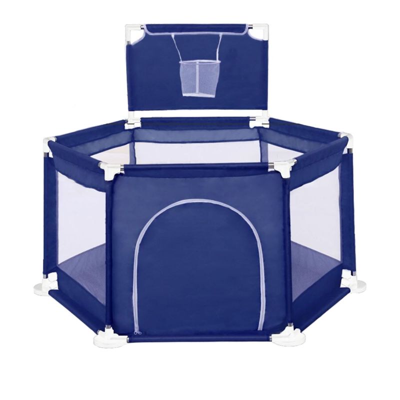 IMPORTCLICK - Piscina Corral Infantil Bebe Estimulación Pelotas 125x65 CM Azul - Azul