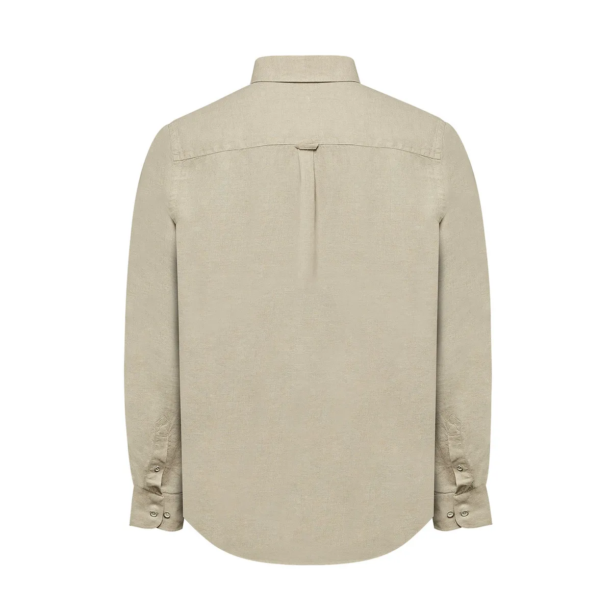 ROCKFORD - Camisa Lino Hombre Linen Beige ROCKFORD