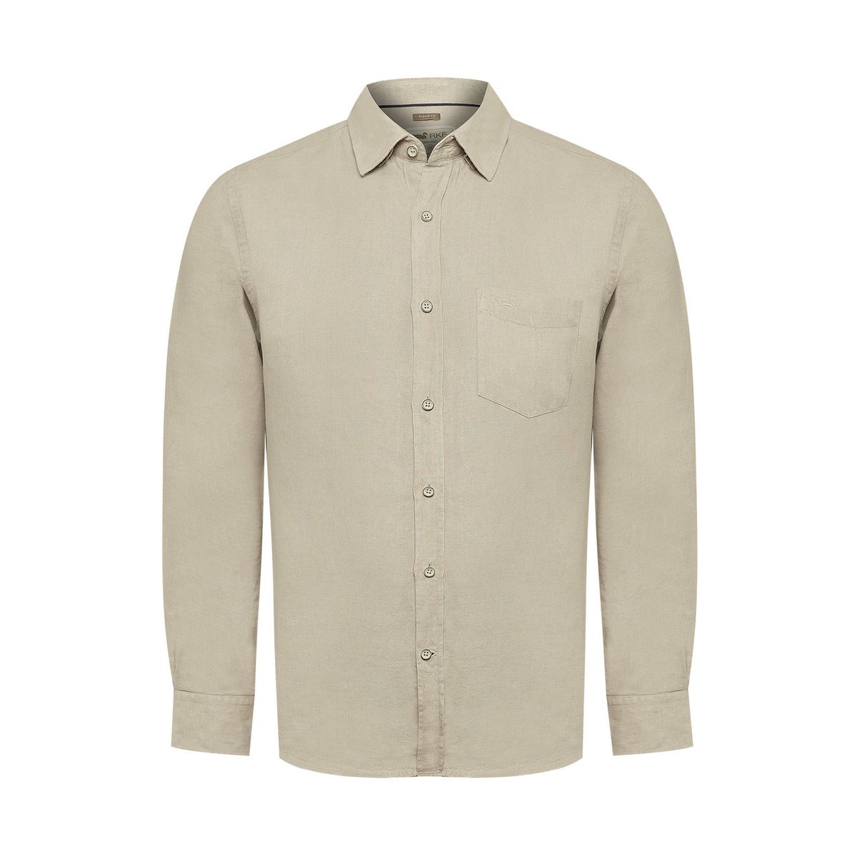 ROCKFORD - Camisa Lino Hombre Linen Beige ROCKFORD