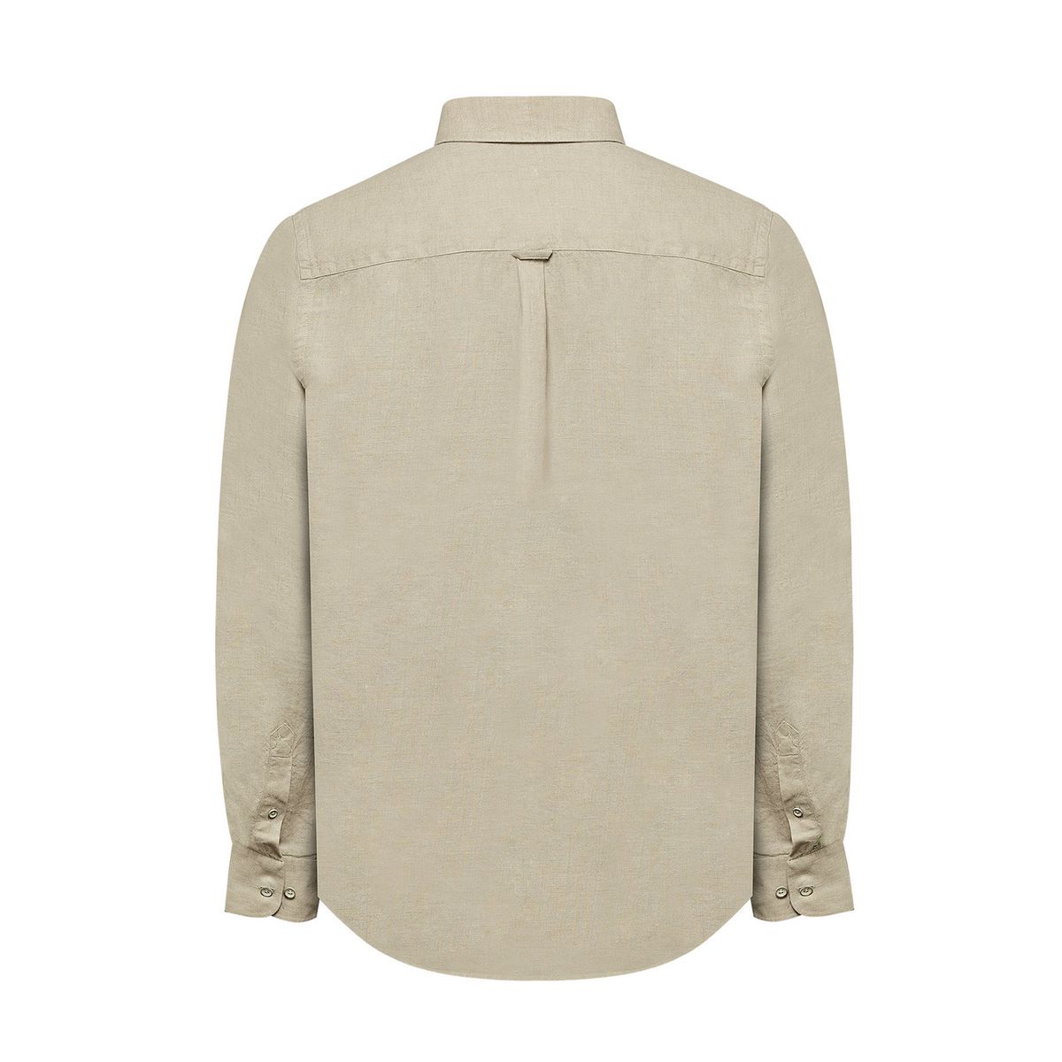 ROCKFORD - Camisa Lino Hombre Linen Beige ROCKFORD