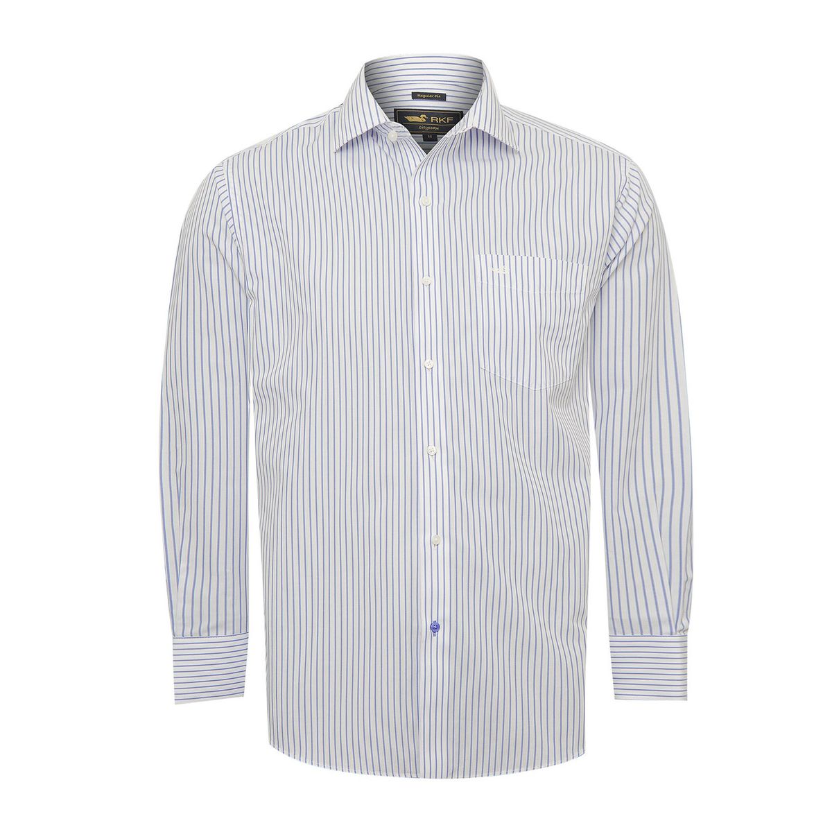 ROCKFORD - Camisa Cuello Italiano Azul Hombre WF ROCKFORD
