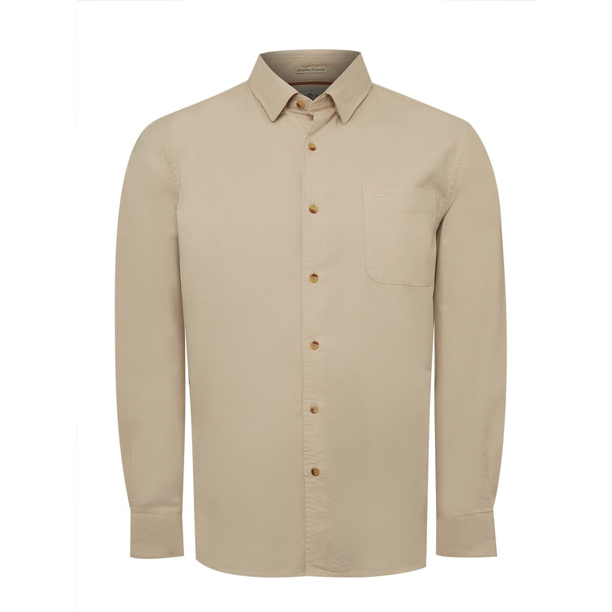 ROCKFORD - Camisa Algodón Orgánico Hombre Anzio Café ROCKFORD
