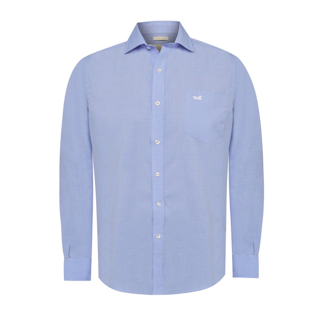 ROCKFORD - Camisa Cuello Italiano Hombre Easyiron Celeste ROCKFORD