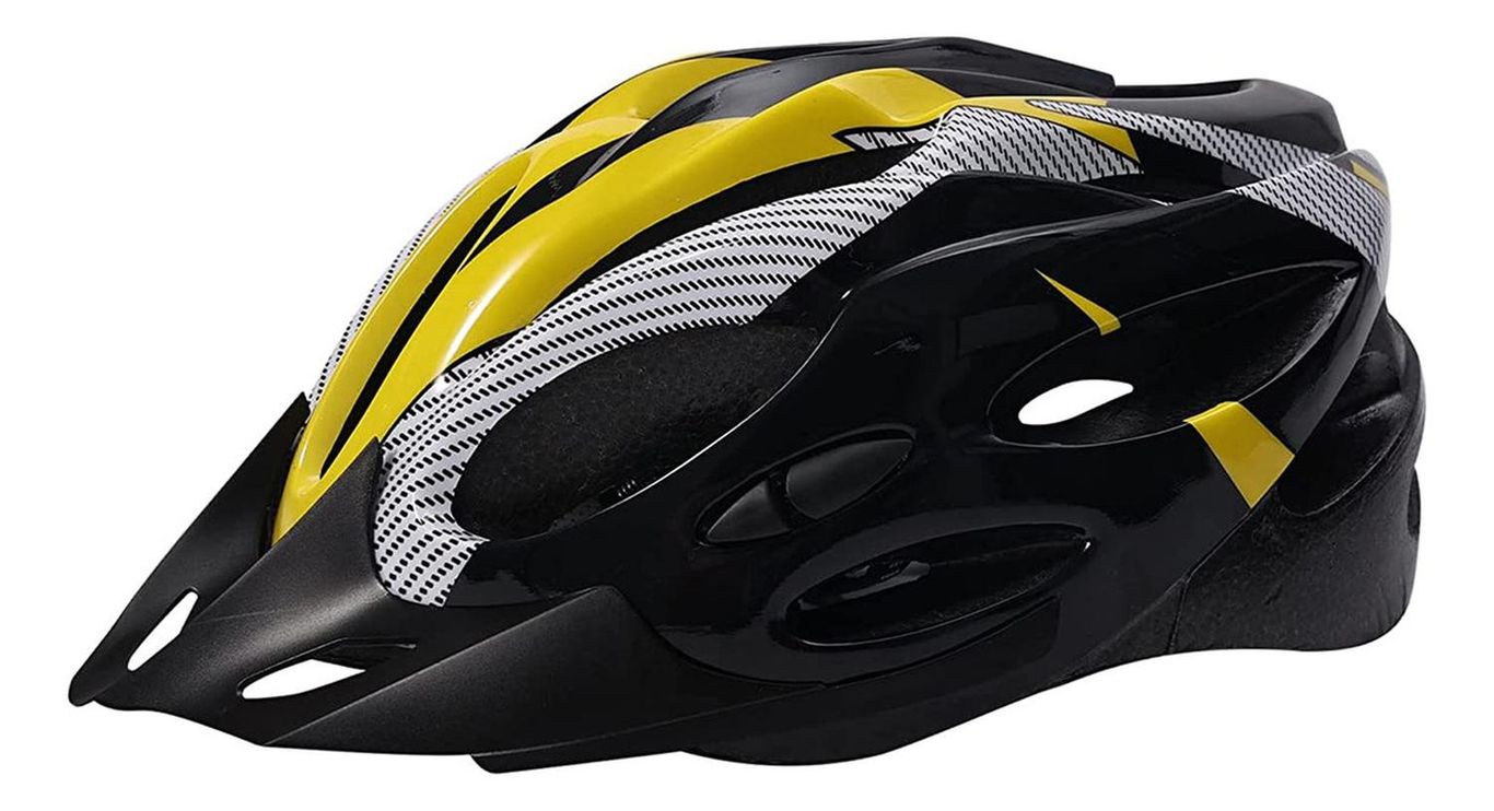 Casco Bicicleta Profesional Full Seguridad Amarillo - Amarillo