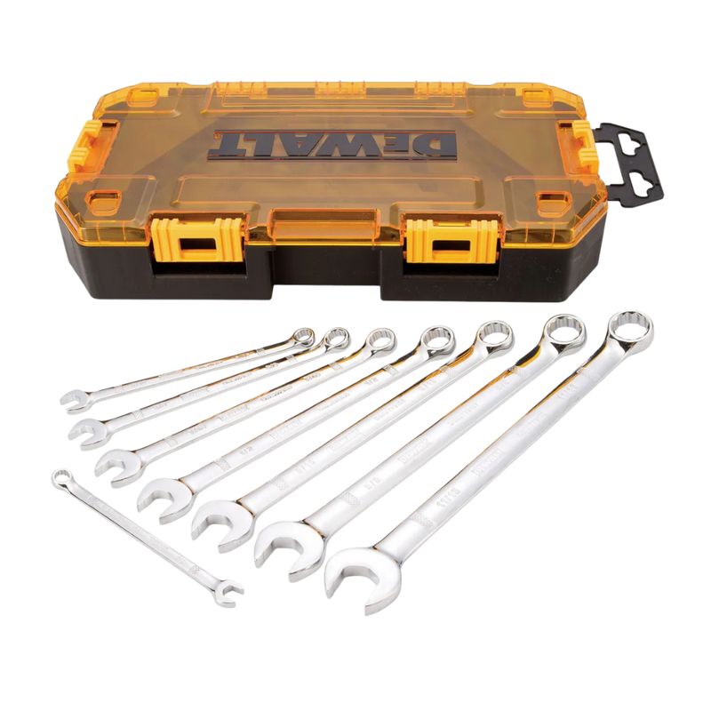 DEWALT - Juego De 8 Llaves Combinadas Estandar Sae Dewalt Dwmt73809