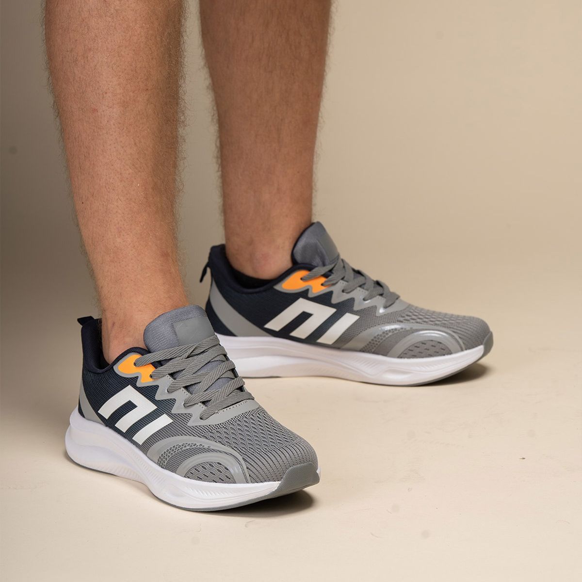 CHINITOWN - Zapatilla Hombre Gris Azul Luzena Chinitown