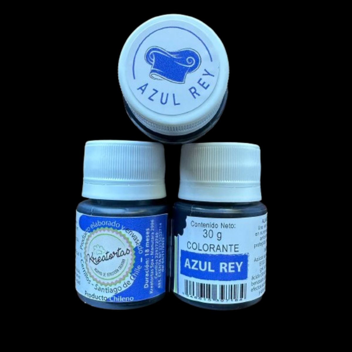 GENERICO - Colorante Gel Azul Rey Comestible Reposteria Kreatortas 30g