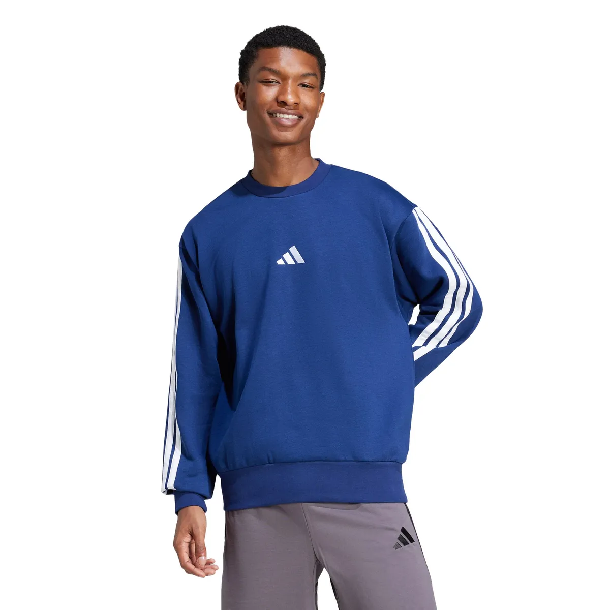 ADIDAS - Polerón Essentials Fleece 3 Tiras