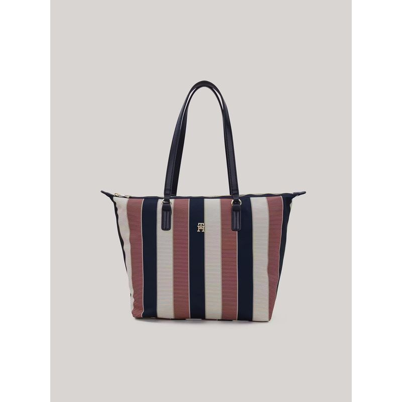 TOMMY HILFIGER - Tote Poppy Stripe Mujer Multicolor Tommy Hilfiger