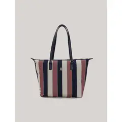TOMMY HILFIGER - Tote Poppy Stripe Mujer Multicolor