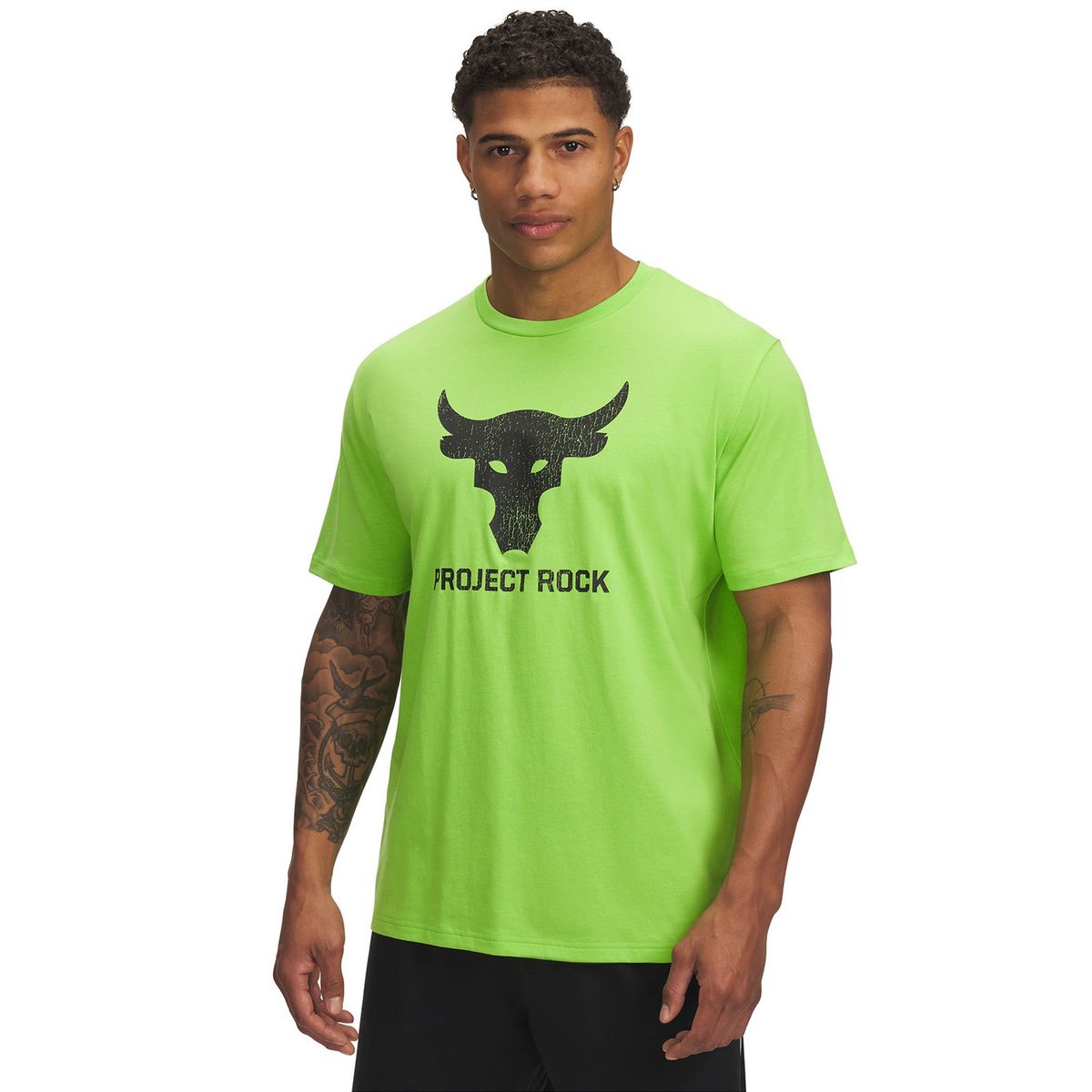 UNDER ARMOUR - Polera Manga Corta Prjct Rock Hombre Verde UNDER ARMOUR