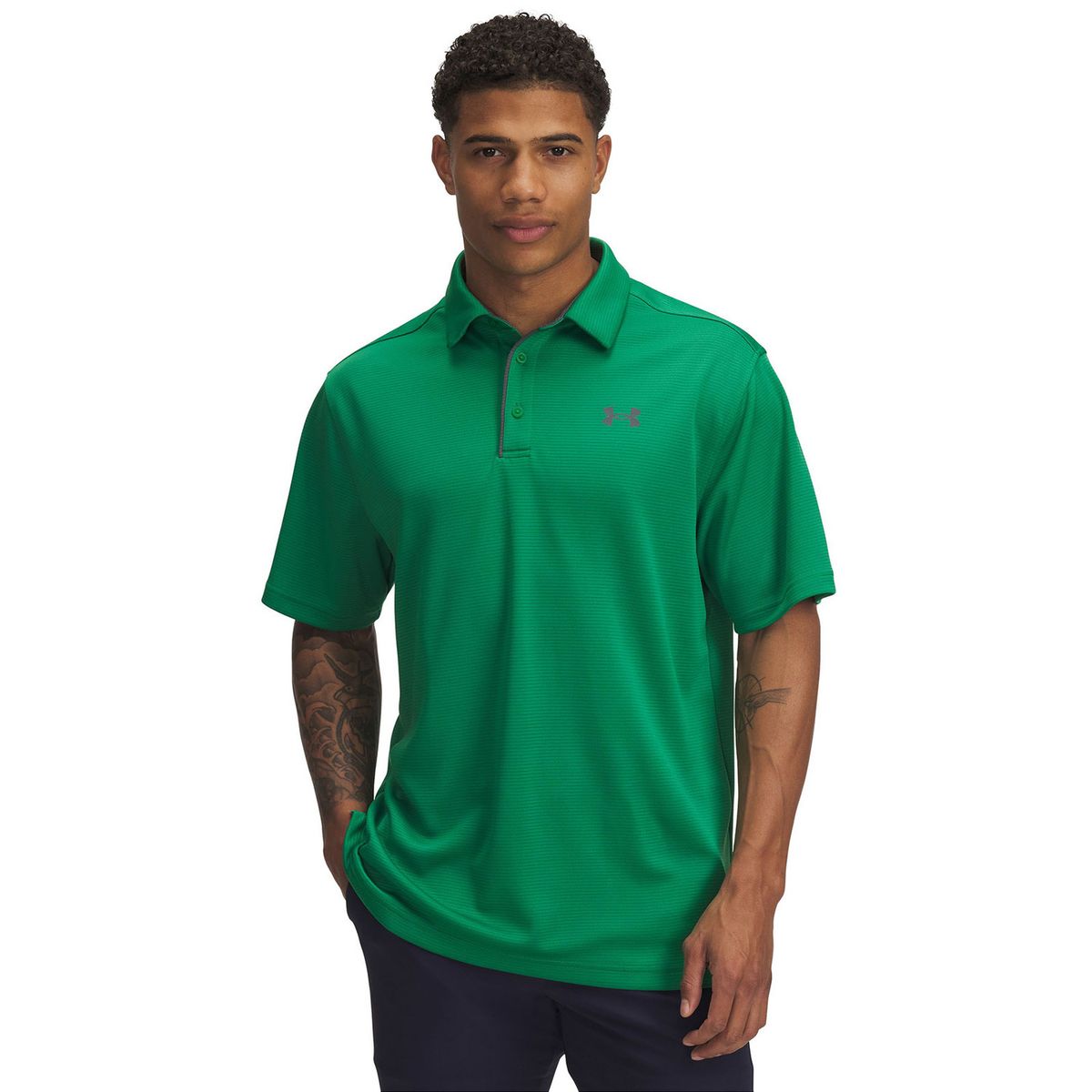 UNDER ARMOUR - Polo Manga Corta UA Tech Hombre Verde UNDER ARMOUR