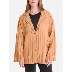 BILLABONG - Blusa blazer manga larga Mujer Street Beige