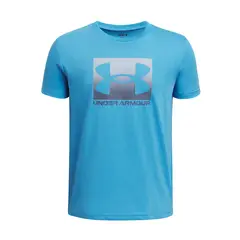 UNDER ARMOUR - Polera Manga Corta Boxed Sports Niños Azul