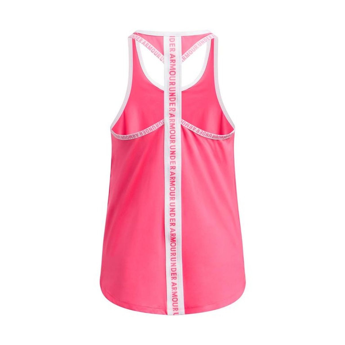 UNDER ARMOUR - Polera Sin mangass de entrnamiento niña Knockout Rosada UNDER ARMOUR
