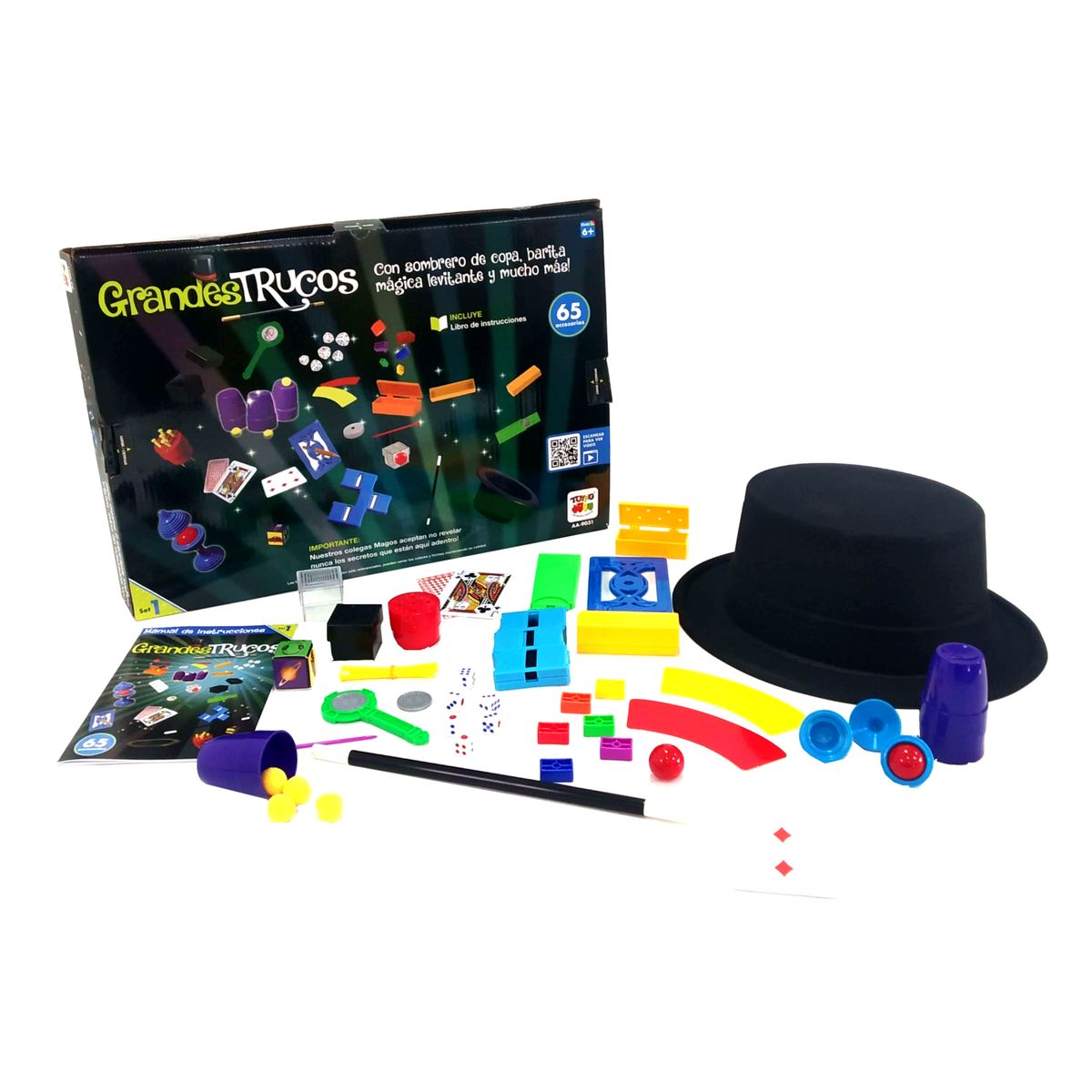 TOYNG - Juego de Magia Grandes Trucos Set 1 (65 Accesorios) - Toyng