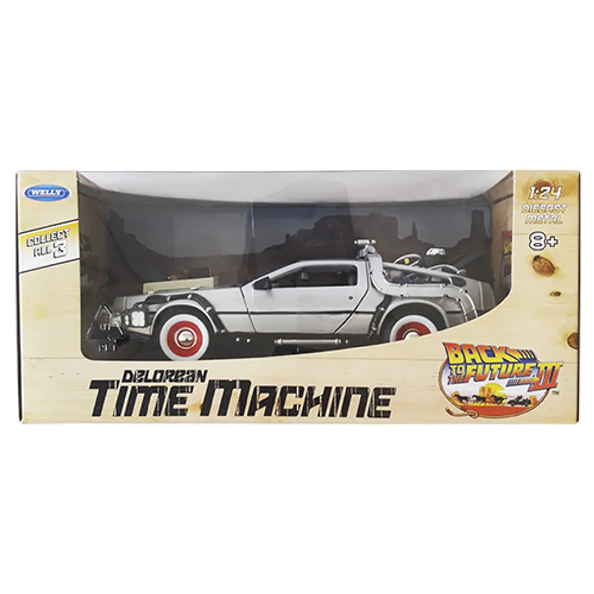 WELLY - Back To The Future III Delorean Escala 1:24 - Welly