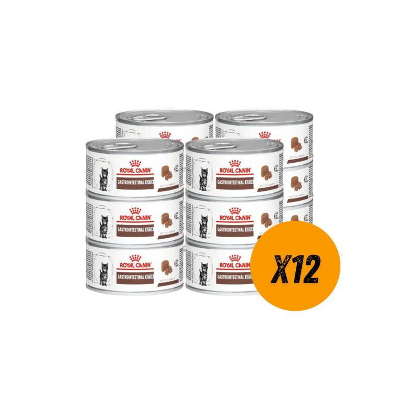 ROYAL CANIN - Lata Royal Canin Gastrointestinal Kitten 195gr 12 unidaes