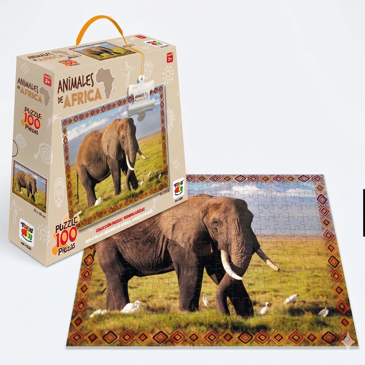 TOYNG - Puzzle Elefante (100 Piezas) - Toyng
