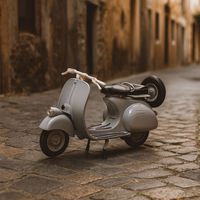 Moto Vespa 1953 125CC Escala 1:18 -