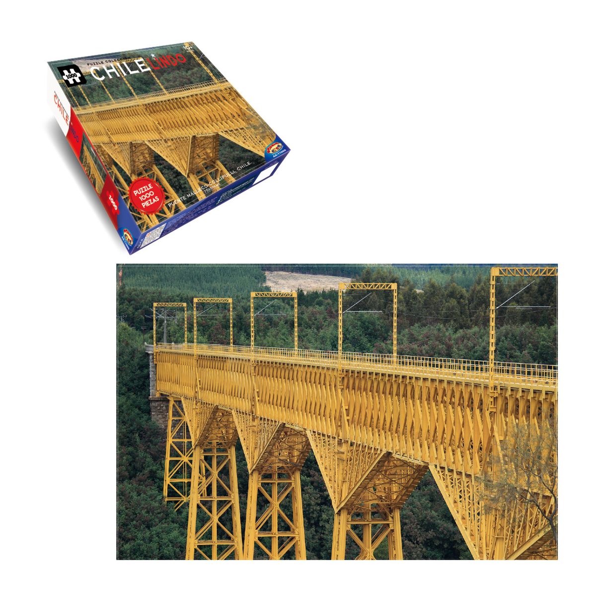 TOYNG - Puzzle Puente Malleco (1000 Piezas) - Toyng