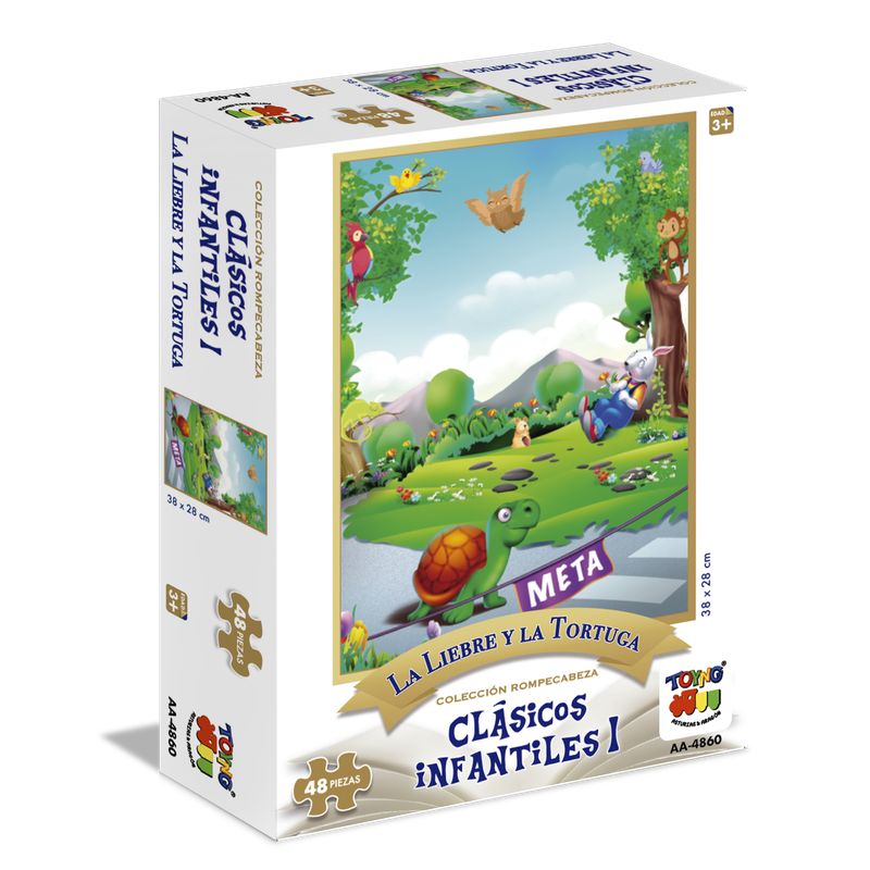 TOYNG - Puzzle 48 Pcs - La Liebre Y La Tortuga