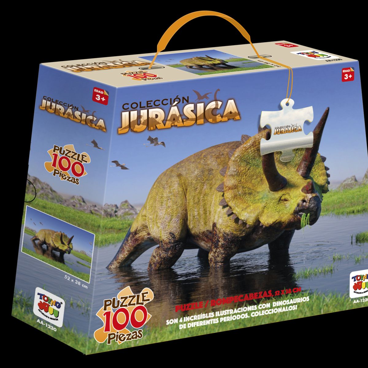 TOYNG - Puzzle Triceratops Colección Jurásica (100 Piezas) - Toyng