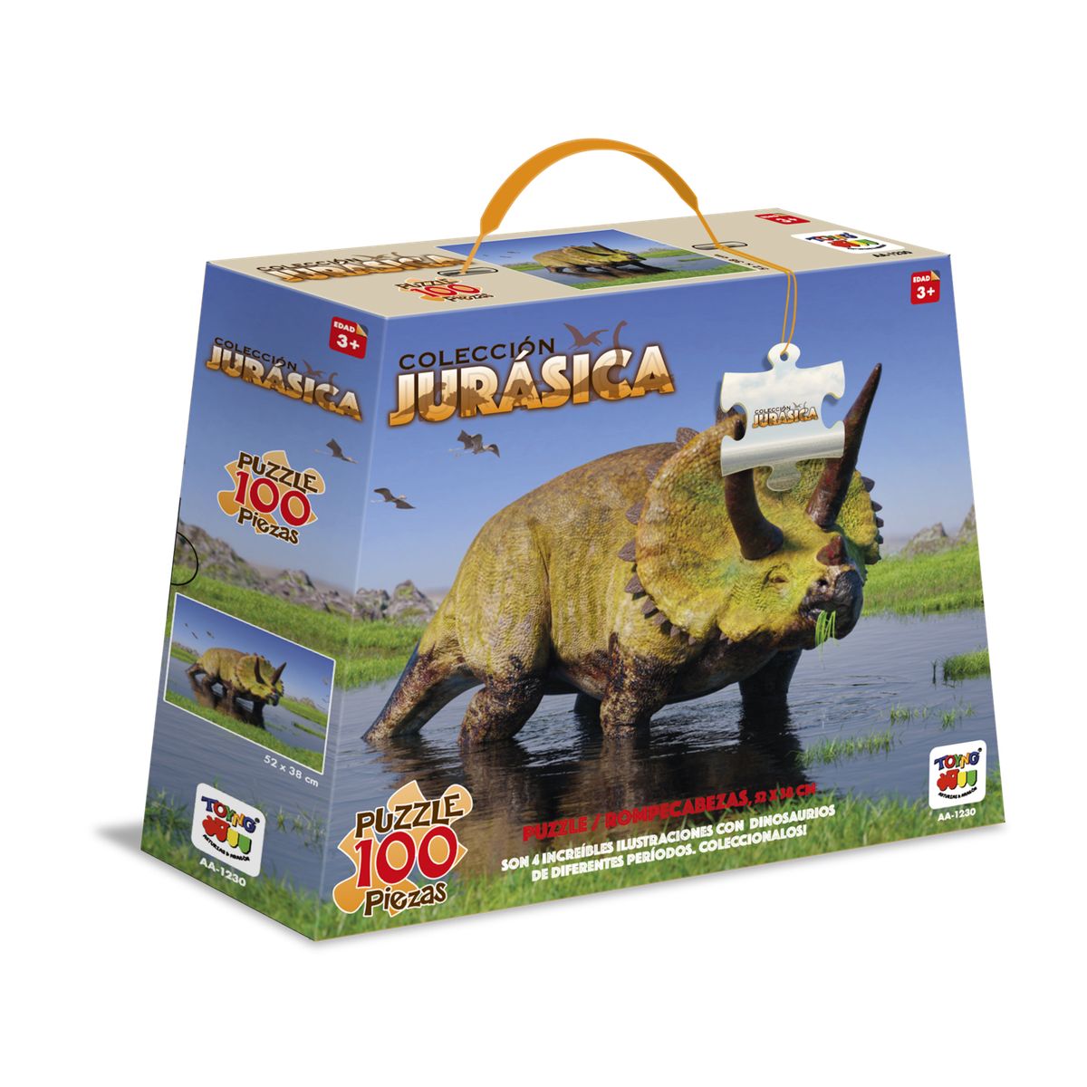 TOYNG - Puzzle Triceratops Colección Jurásica (100 Piezas) - Toyng