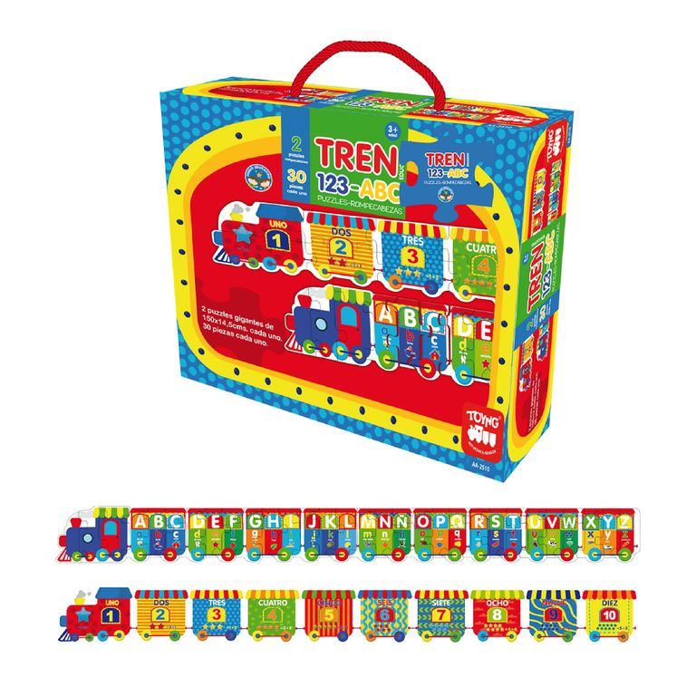 Puzzle Tren 123-Abc (Piezas) -
