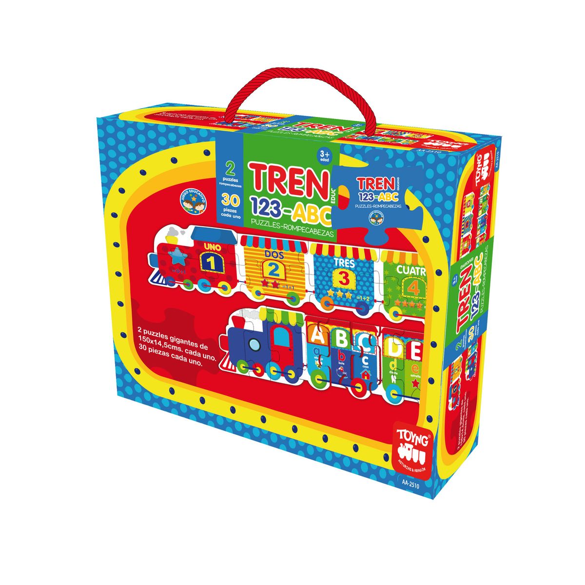 TOYNG - Puzzle Tren 123-Abc (Piezas) - Toyng