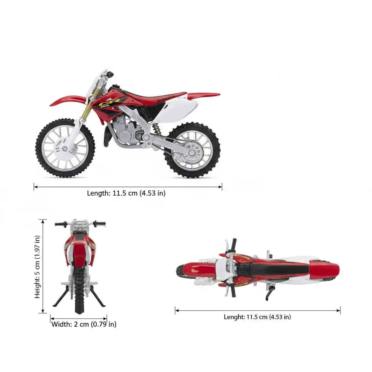 WELLY - Moto Honda CR250R Escala 1:18 - Welly